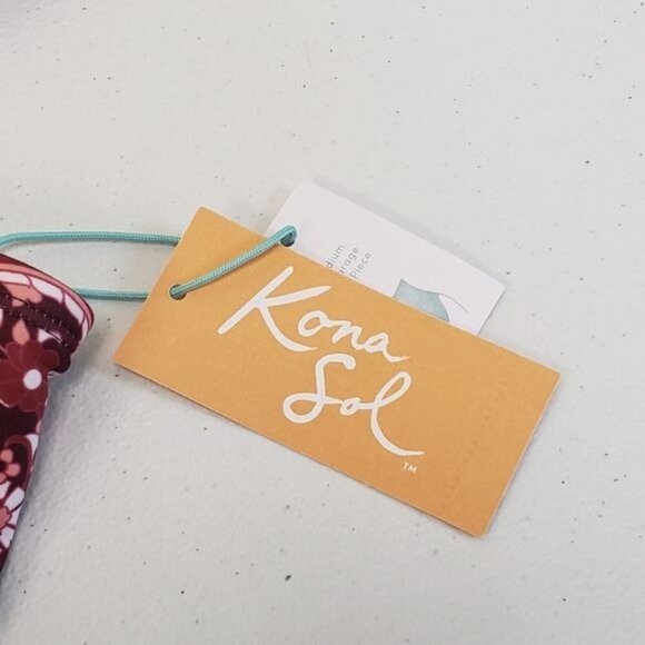 Kona Sol Paisley Print One Piece Swimsuit Size Large 12-14 - Picture 8 of 12